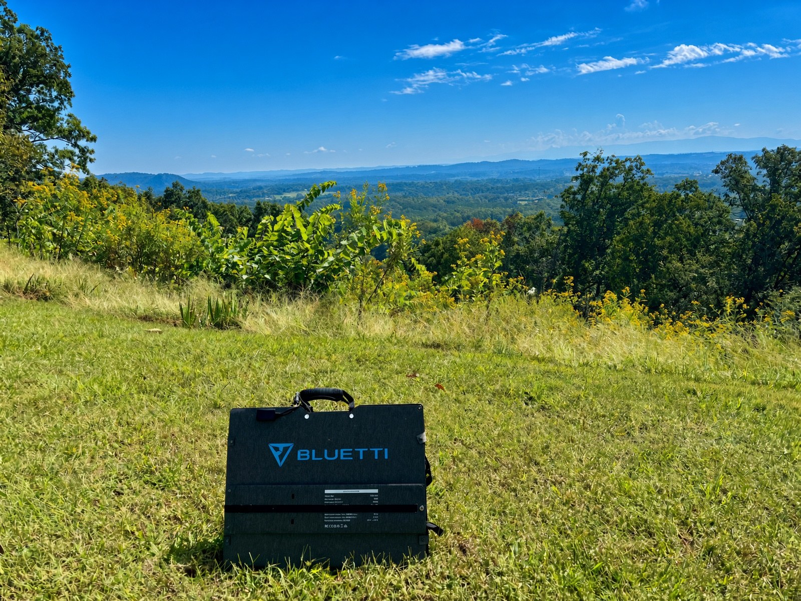 BLUETTI Sora 500 foldable solar panel packed for carry